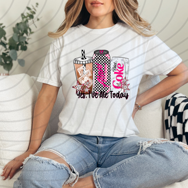 Yes, I've Ate Today Iced Coffee Direct-To-Film Transfer